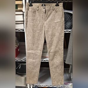 W by Worth New York brown heather cotton blend trousers